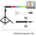 RGB Light Stick Wand With Tripod Stand Party Colorful LED Lamp Fill Light Handheld Flash Speedlight Photography Lighting Video