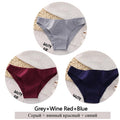 3Pcs Cotton Panties Women Low-Rise Underwear M-2XL Ladies Comfortable Briefs Plus Size Underpants Soft Female Lingerie 7 Colors