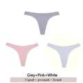3Pcs Cotton Panties Women Low-Rise Underwear M-2XL Ladies Comfortable Briefs Plus Size Underpants Soft Female Lingerie 7 Colors