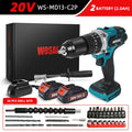 WOSAI 20V Brushless Electric Drill 20 Torque 115NM Cordless Screwdriver Li-ion Battery Electric Power Screwdriver Drill