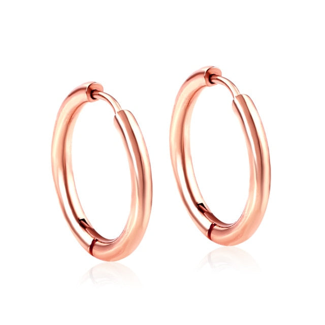 LUXUSTEEL Trendy Small Hoop Earrings Women Girl Coloful Round Circle Earring 2021 Anti-allergy Brinco Accessories Party Daily