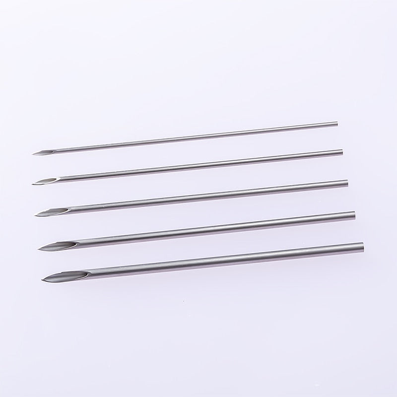 5-25pcs Disposable Sterile Body Piercing Needles Medical Tattoo Needle for Navel Nipple Lip Navel Ring Kit Surgical Steel Tool