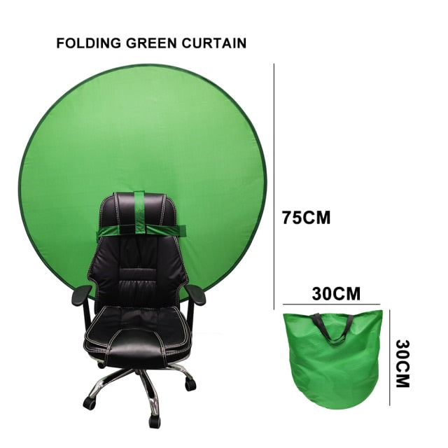 Green Screen Photography Props Portable Chroma Key Background Photos for Video Studio Photography Foldable Reflector Backdrop