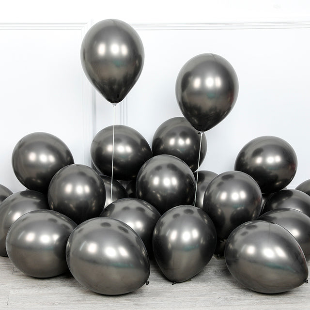 20pcs 12inch New Glossy Baby Pink Metal Pearl Latex Balloon Rose Gold Thick Chrome Metallic Globos Wedding Birthday Party Decor