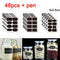 36-54pcs/Set Erasable Blackboard Sticker Craft Kitchen Jars Organizer Labels Chalkboard Chalk Board Sticker Black Board 5x3.5cm