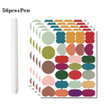 36-54pcs/Set Erasable Blackboard Sticker Craft Kitchen Jars Organizer Labels Chalkboard Chalk Board Sticker Black Board 5x3.5cm