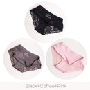 3Pcs/set Women's Sexy lingerie Lace Underwear Seamless sensual Panties Briefs Female Ice Silk intimates Underpants Cotton briefs