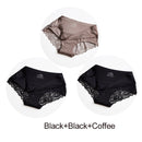 3Pcs/set Women's Sexy lingerie Lace Underwear Seamless sensual Panties Briefs Female Ice Silk intimates Underpants Cotton briefs