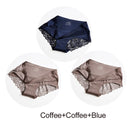 3Pcs/set Women's Sexy lingerie Lace Underwear Seamless sensual Panties Briefs Female Ice Silk intimates Underpants Cotton briefs