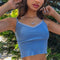2021 Y2K Crop Tops Women Summer Corset Tank Top For GIrls Sexy E-girl Style Spaghetti Strap with Lace Clothes Basic Stretch Cami