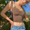 2021 Y2K Crop Tops Women Summer Corset Tank Top For GIrls Sexy E-girl Style Spaghetti Strap with Lace Clothes Basic Stretch Cami