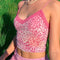 2021 Y2K Crop Tops Women Summer Corset Tank Top For GIrls Sexy E-girl Style Spaghetti Strap with Lace Clothes Basic Stretch Cami