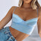 2021 Y2K Crop Tops Women Summer Corset Tank Top For GIrls Sexy E-girl Style Spaghetti Strap with Lace Clothes Basic Stretch Cami