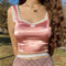 2021 Y2K Crop Tops Women Summer Corset Tank Top For GIrls Sexy E-girl Style Spaghetti Strap with Lace Clothes Basic Stretch Cami