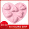 1 PCS Silicone Cake Mold 3D Love Heart Shape Baking Tools Non-Stick Chocolate Mold Jelly Candy Mould DIY Decorating Tools