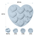 1 PCS Silicone Cake Mold 3D Love Heart Shape Baking Tools Non-Stick Chocolate Mold Jelly Candy Mould DIY Decorating Tools