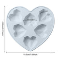 1 PCS Silicone Cake Mold 3D Love Heart Shape Baking Tools Non-Stick Chocolate Mold Jelly Candy Mould DIY Decorating Tools