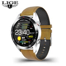 LIGE 2021 New Steel Band Digital Watch Men Sport Watches Electronic LED Male Wrist Watch For Men Clock Waterproof Bluetooth Hour