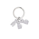 Personalized Engraved Name Date Child Family Keychain Custom Stainless Steel Key Ring Boy Girl Kid Pendant For Man Women Jewelry