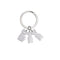 Personalized Engraved Name Date Child Family Keychain Custom Stainless Steel Key Ring Boy Girl Kid Pendant For Man Women Jewelry