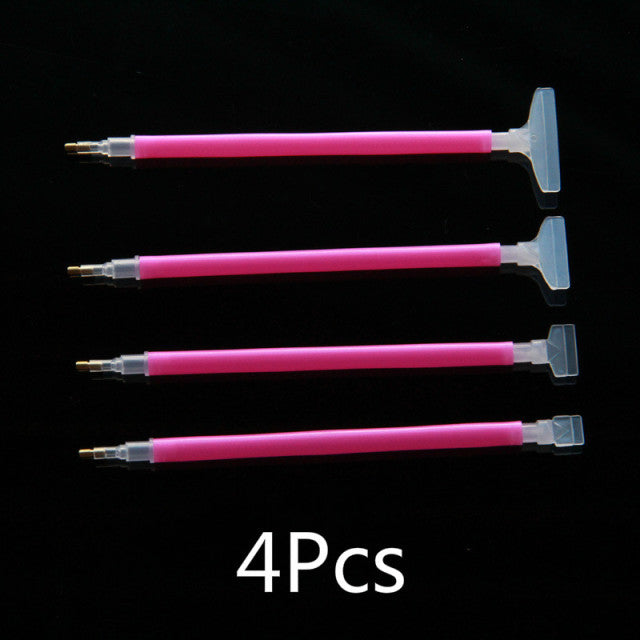 Multipurpose Point Drilling Tool Point Drill Pen With Wheel Easy Diamond Painting Cross Stitch Fast Finish Painting Aceessries