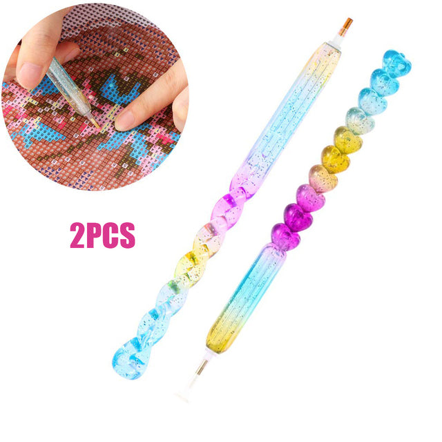 Multipurpose Point Drilling Tool Point Drill Pen With Wheel Easy Diamond Painting Cross Stitch Fast Finish Painting Aceessries
