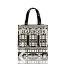 London Style PVC Reusable Shopping Bag Women's Bag Eco Friendly Flower Shopper Bag Waterproof Handbag Lunch Tote Shoulder Bag