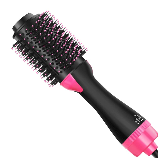 Professional 2 in 1 Multifunctional Hair Dryer Volumizer One Step Hair Drying Brush Electric Hot Air Brush Rotating Hairdryer