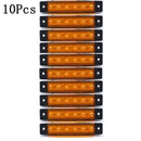 CARCTR 10Pcs/30Pcs Truck Trailer Side Marker Indicators light Car Signal Brake Rear Warning Tail Light LED 12V 24V Warning Lamp