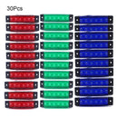 CARCTR 10Pcs/30Pcs Truck Trailer Side Marker Indicators light Car Signal Brake Rear Warning Tail Light LED 12V 24V Warning Lamp