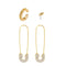 2020 New Fashion Pearl Ear Cuff Bohemia Stackable C Shaped CZ Rhinestone Small Earcuffs Clip Earrings for Women Wedding Jewelry