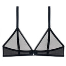 Women sexy underwear mesh See Through lingerie plus size Bra Black white Beige mint green lemon yellow women underwear CYHWR