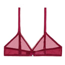 Women sexy underwear mesh See Through lingerie plus size Bra Black white Beige mint green lemon yellow women underwear CYHWR