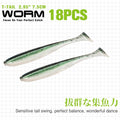 TSURINOYA NEW Fishing Lures T Tail Wrom 55mm 65mm 75mm 88mm Add Odor Attractant  Bass Artificial Soft Bait