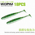 TSURINOYA NEW Fishing Lures T Tail Wrom 55mm 65mm 75mm 88mm Add Odor Attractant  Bass Artificial Soft Bait