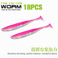 TSURINOYA NEW Fishing Lures T Tail Wrom 55mm 65mm 75mm 88mm Add Odor Attractant  Bass Artificial Soft Bait