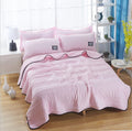 Twin king Queen Size Solid pink Summer Quilt Blanket Comforter Bed Cover Quilting simple Home textile bedclothes