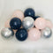 12pcs/lot Pink Latex Balloon Chrome Red Hot Pink Silver Metal Balloon Baby Shower Birthday Party Wedding Decorations Air Globos