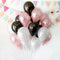 12pcs/lot Pink Latex Balloon Chrome Red Hot Pink Silver Metal Balloon Baby Shower Birthday Party Wedding Decorations Air Globos