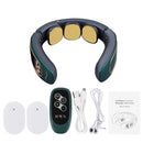 Electric Pulse Neck Massager TENS Cervical Massager Pain Relief Relaxation Therapy Shoulder Deep Tissue Massage Remote Control