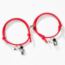 2pcs Couple Magnet Attract Each Other Creative Personality Couple Bracelet Men and Women Charm Girl Bracelet Jewelry Lover Gift