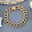 New Fashion Chunky Metal Chain Anklet For Women Men Rhinestone Gold Silver Color Cuban Foot Bracelet Punk Hip Hop Rock Jewelry