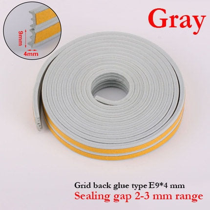 5Meters DIPE Self-Adhesive Door And Window Sealing Strip Glass Window Anti-Collision Rubber Strip Foam Sound Insulation Strip