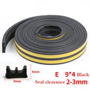 5Meters DIPE Self-Adhesive Door And Window Sealing Strip Glass Window Anti-Collision Rubber Strip Foam Sound Insulation Strip