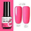 LILYCUTE Glitter Nail Gel Polish  Nail Color Glitter Sequins Matte Effect Gel Long Lasting Base Top Coat Nail Art