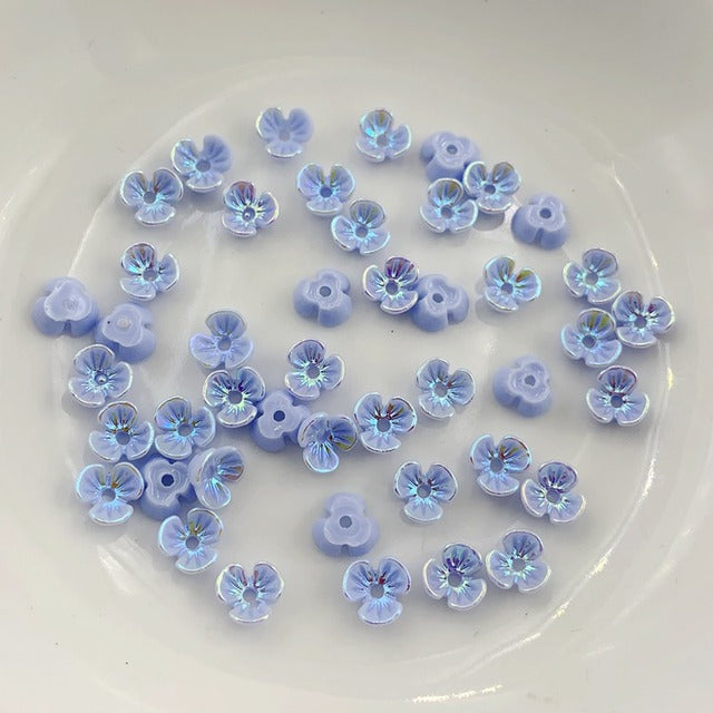 30pcs of flower angel butterfly Nail art rhinestone non-thermal restoration flat back acrylic nail stone nail art decoration