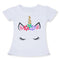 2021 Summer Fashion Unisex Unicorn T-shirt Children Boys Short Sleeves White Tees Baby Kids Cotton Tops For Girls Clothes 3 8Y