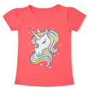 2021 Summer Fashion Unisex Unicorn T-shirt Children Boys Short Sleeves White Tees Baby Kids Cotton Tops For Girls Clothes 3 8Y