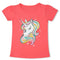 2021 Summer Fashion Unisex Unicorn T-shirt Children Boys Short Sleeves White Tees Baby Kids Cotton Tops For Girls Clothes 3 8Y