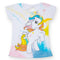 2021 Summer Fashion Unisex Unicorn T-shirt Children Boys Short Sleeves White Tees Baby Kids Cotton Tops For Girls Clothes 3 8Y